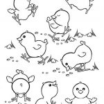 Baby Chicks Coloring Pages