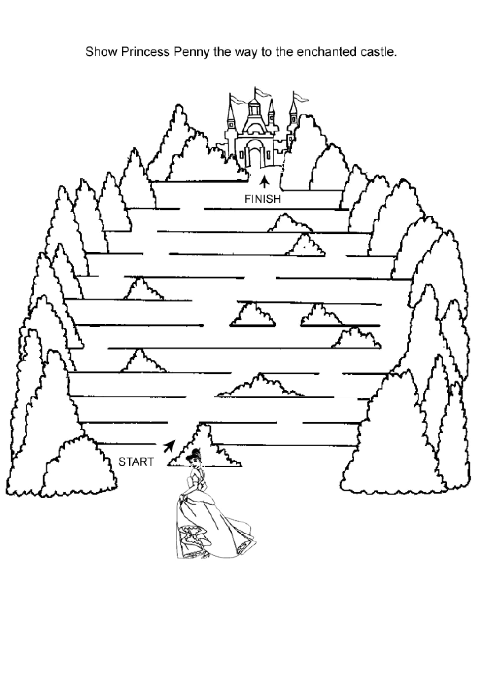 Easy Mazes. Printable Mazes for Kids. Best Coloring Pages For Kids