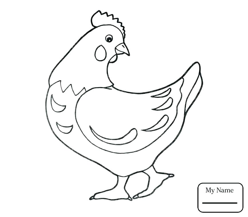 chicken coloring pages for preschoolers