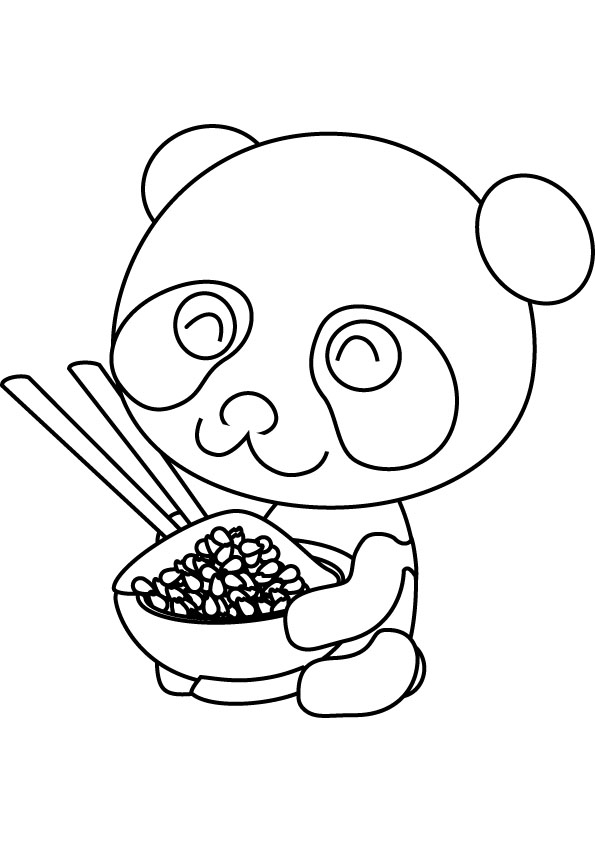Cute Baby Panda Coloring Pages