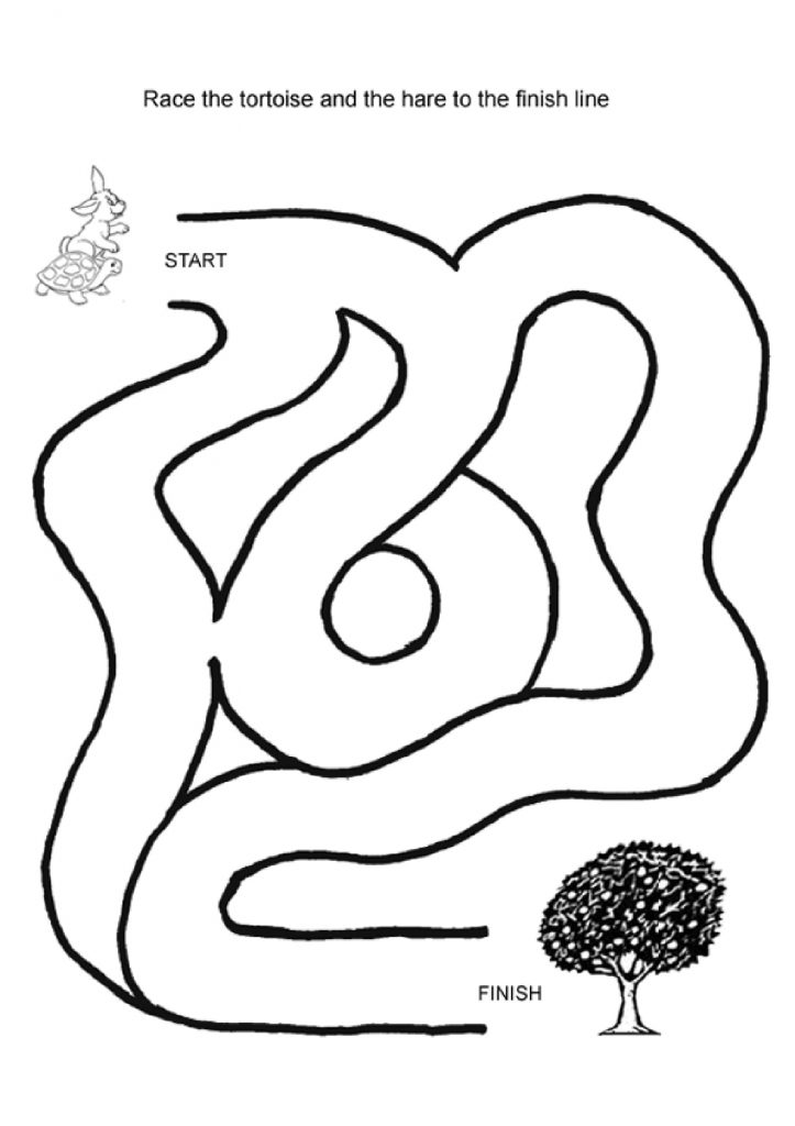 Easy Mazes to Print for Preschoolers