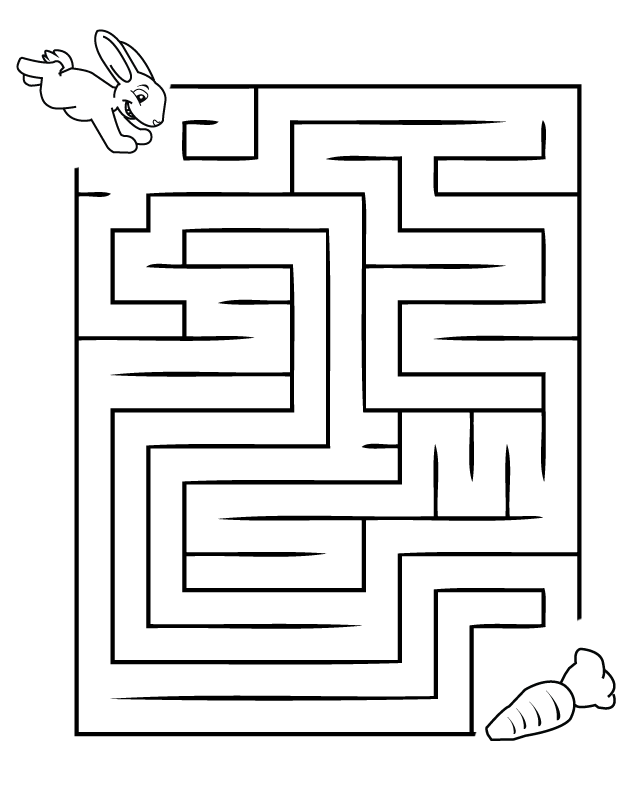 Download Easy Mazes. Printable Mazes for Kids. - Best Coloring Pages For Kids