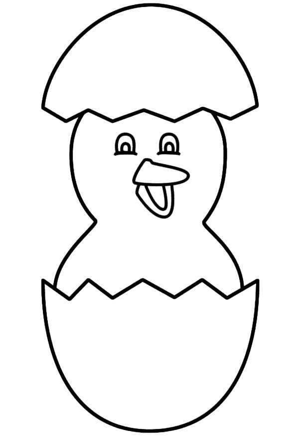 Chick Coloring Page - Best Coloring Pages For Kids