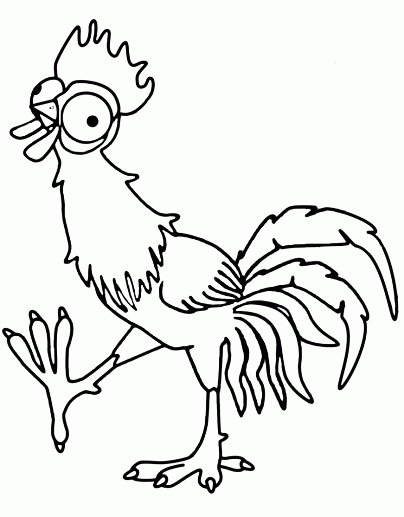 Hei Hei Chicken Coloring Page