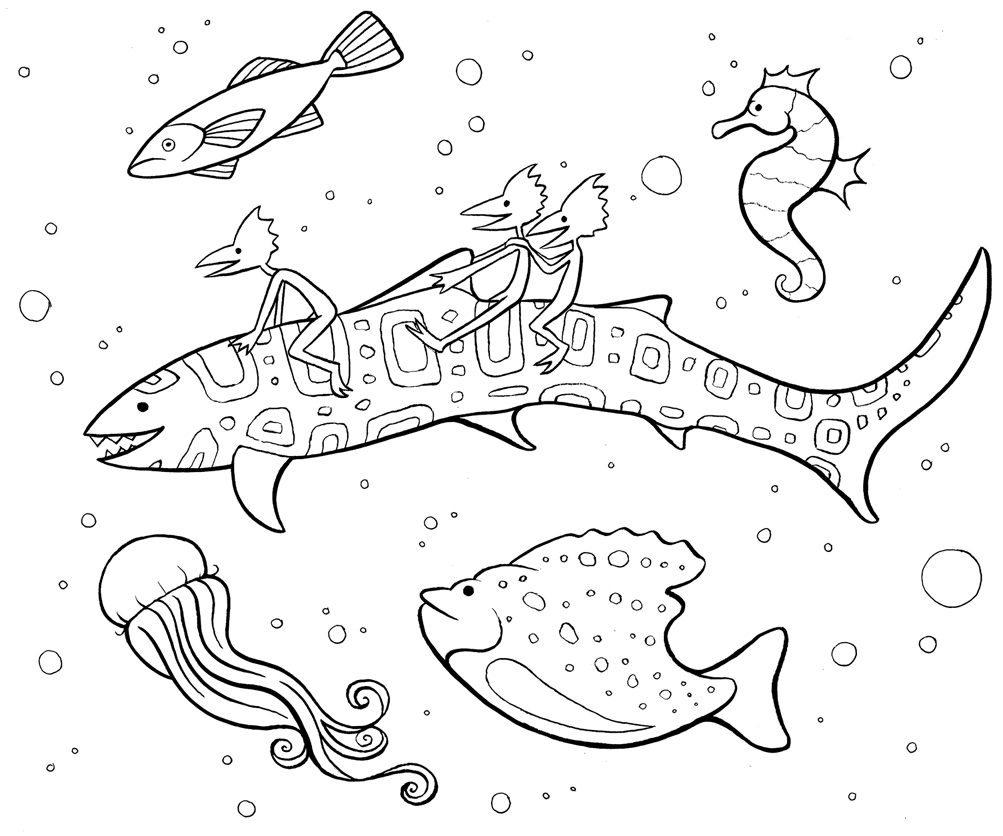 Coloriage Pleine Conscience Poisson