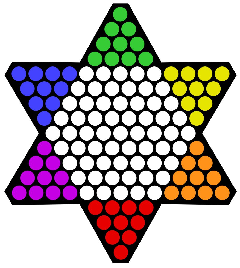 Printable Chinese Checkers Board Game