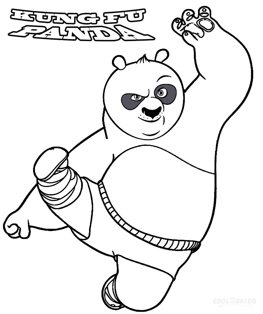 Printable Kung Fu Panda Coloring Page