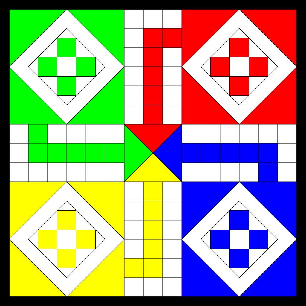 Printable Ludo Board Game