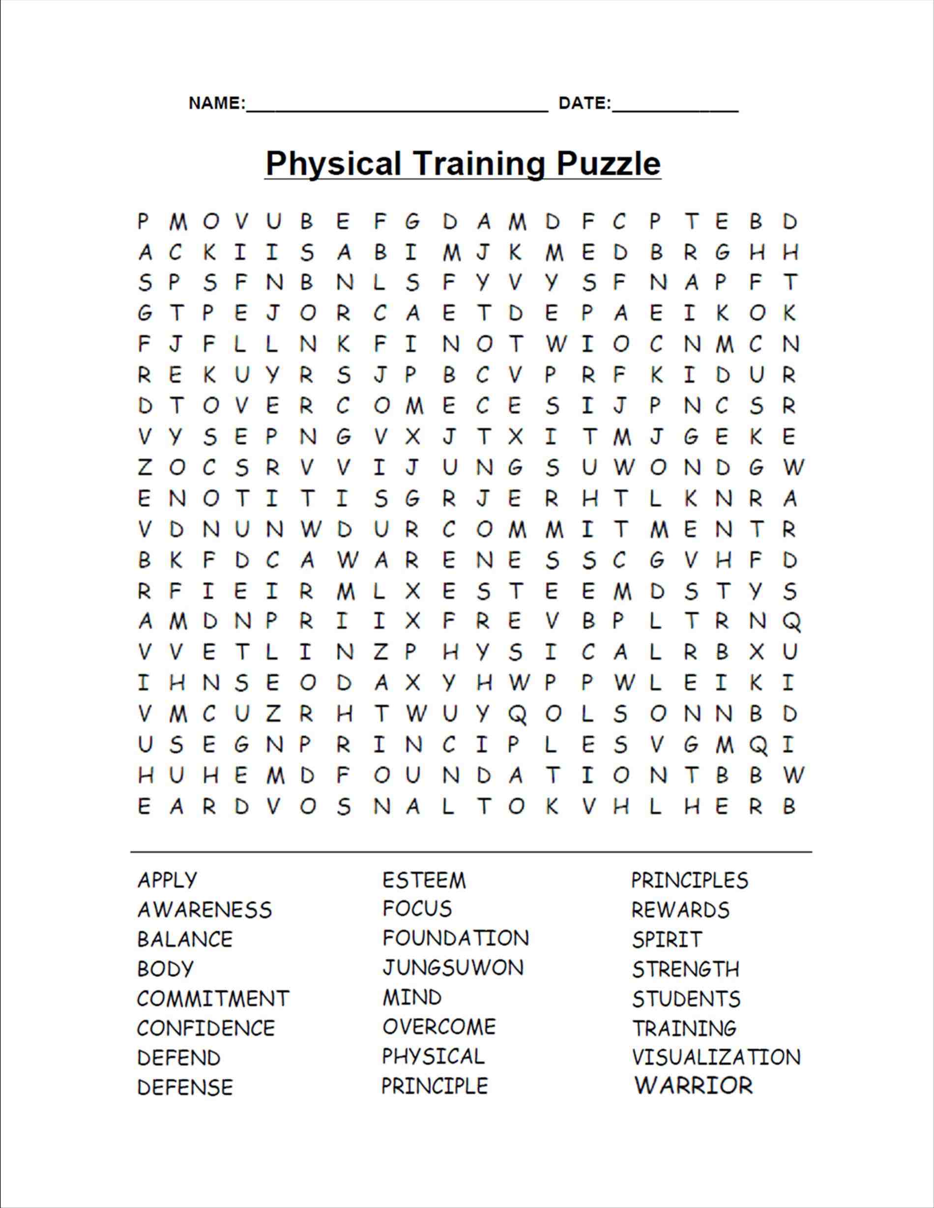 Printable Free Word Search Puzzles For Adults
