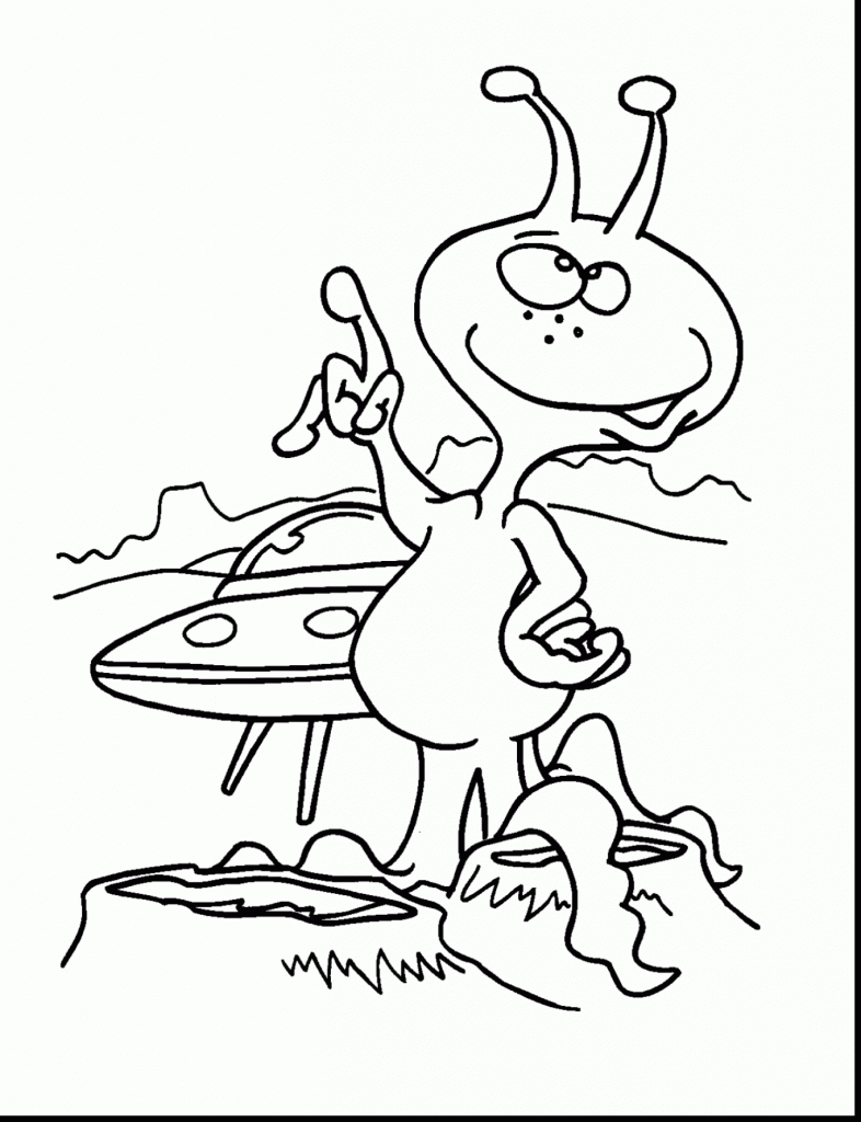 Alien Coloring Pages