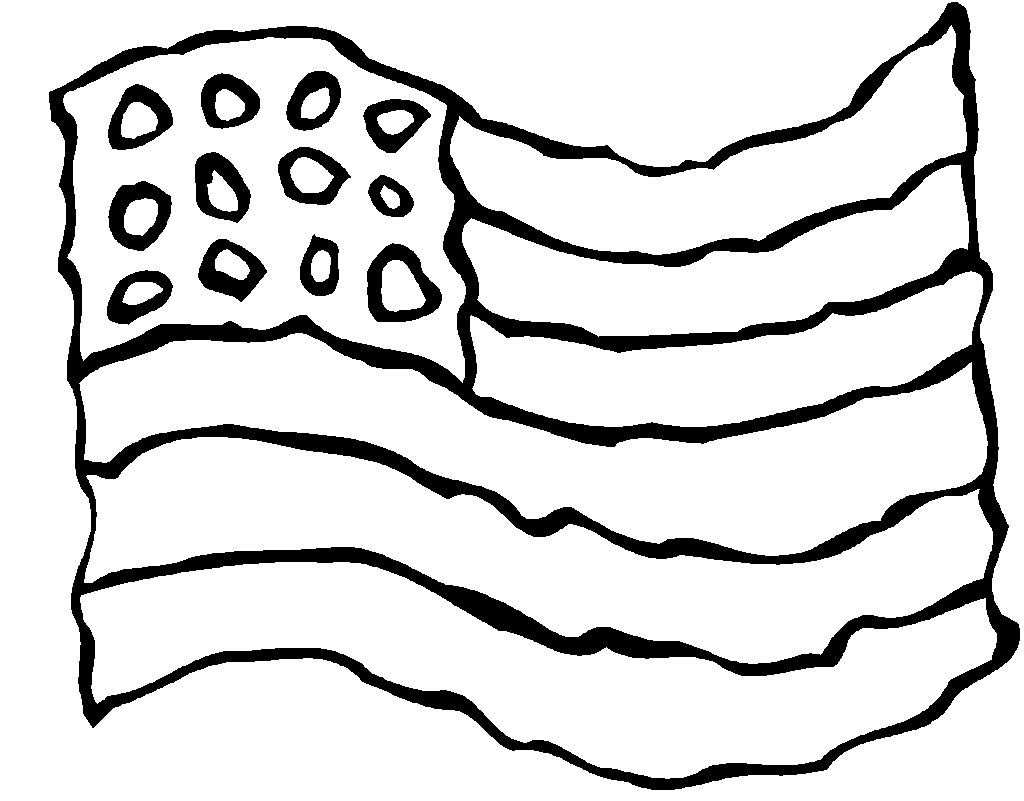 American Flag Coloring Page for 9-11