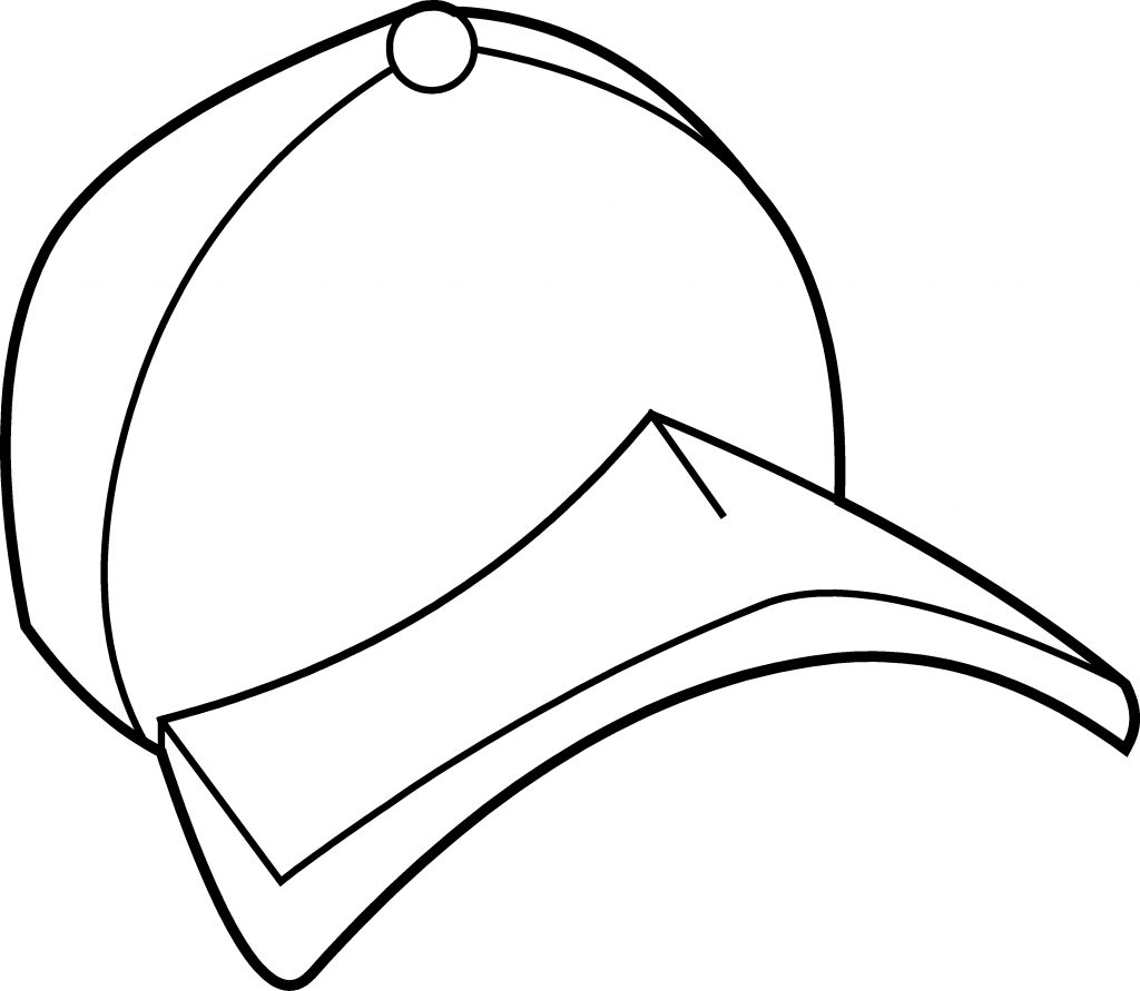 Baseball Hat Coloring Page