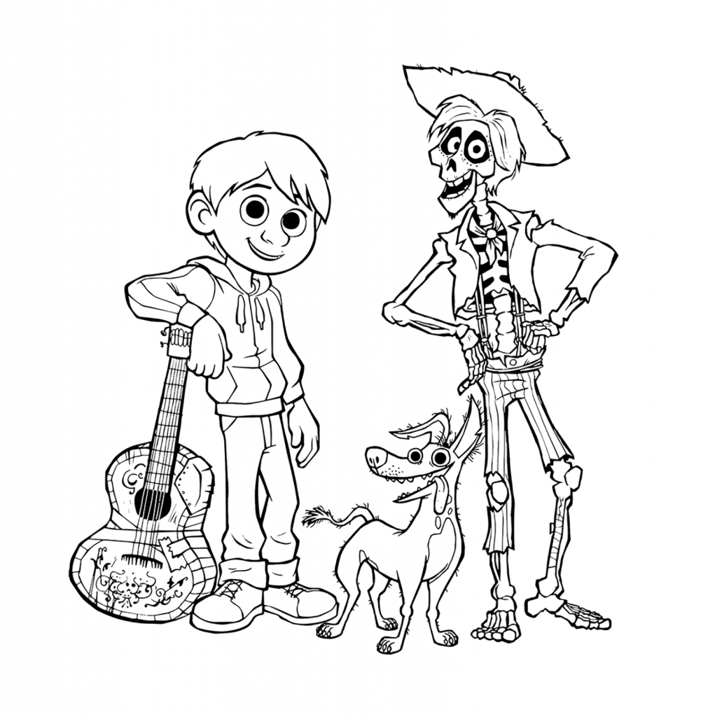 Coco Coloring Pages Printables