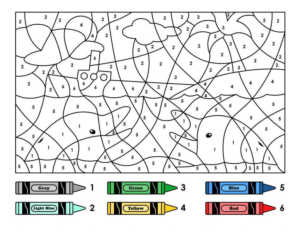 Easy Color by Number Printable