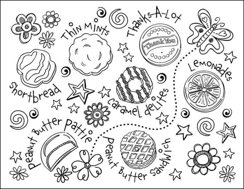 Cookie Coloring Page Design