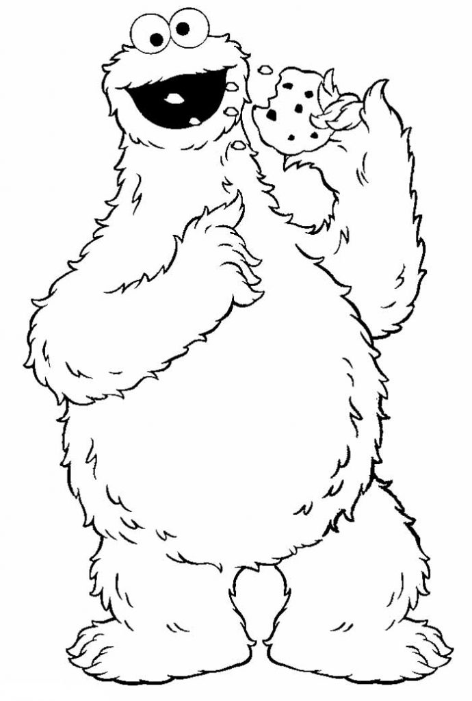 Cookie Monster Coloring Page