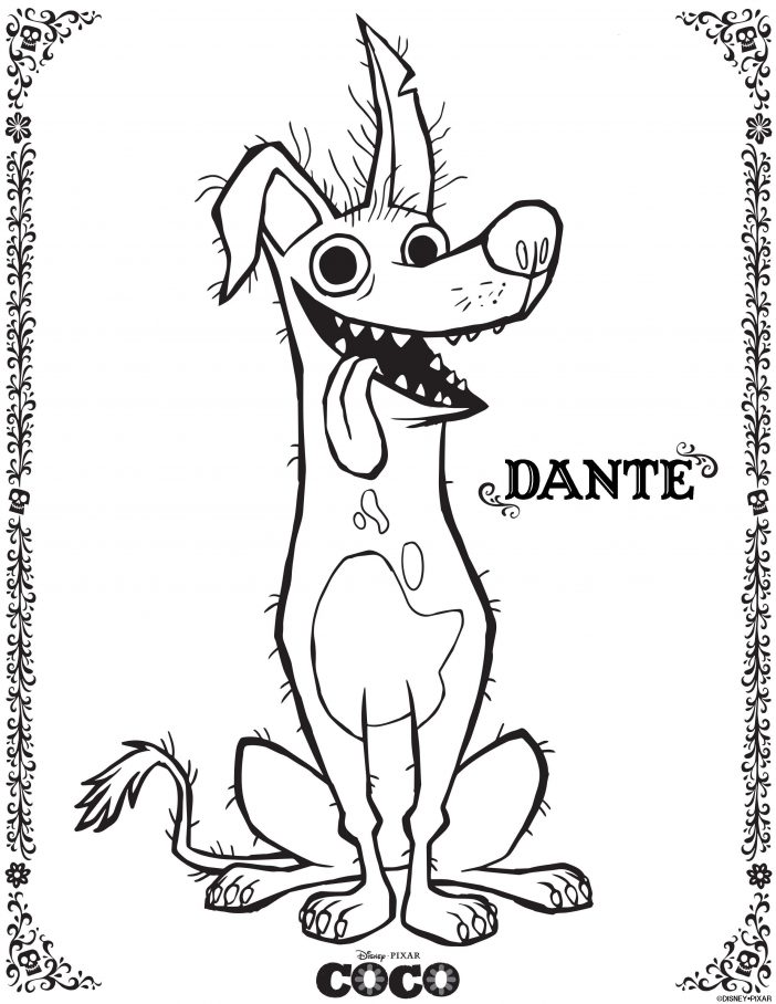 Dante Coco Coloring Pages