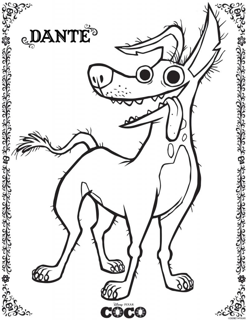 Dante - Coco Coloring Pages