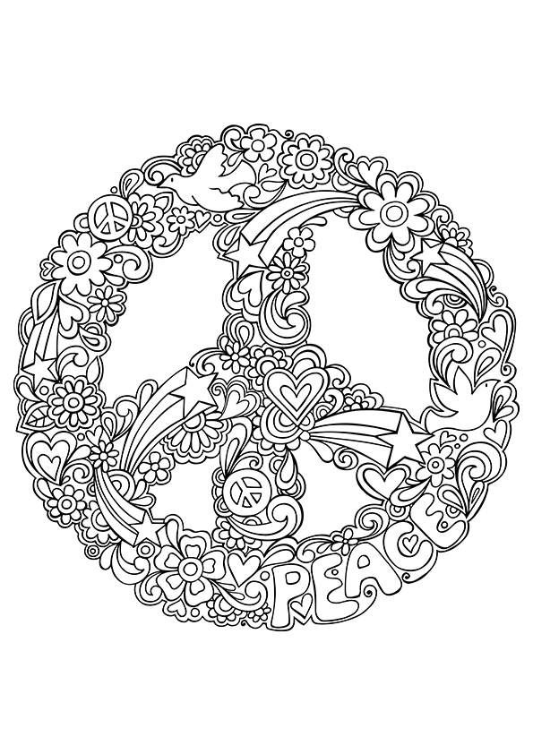 Doves Bible Peace Coloring Page