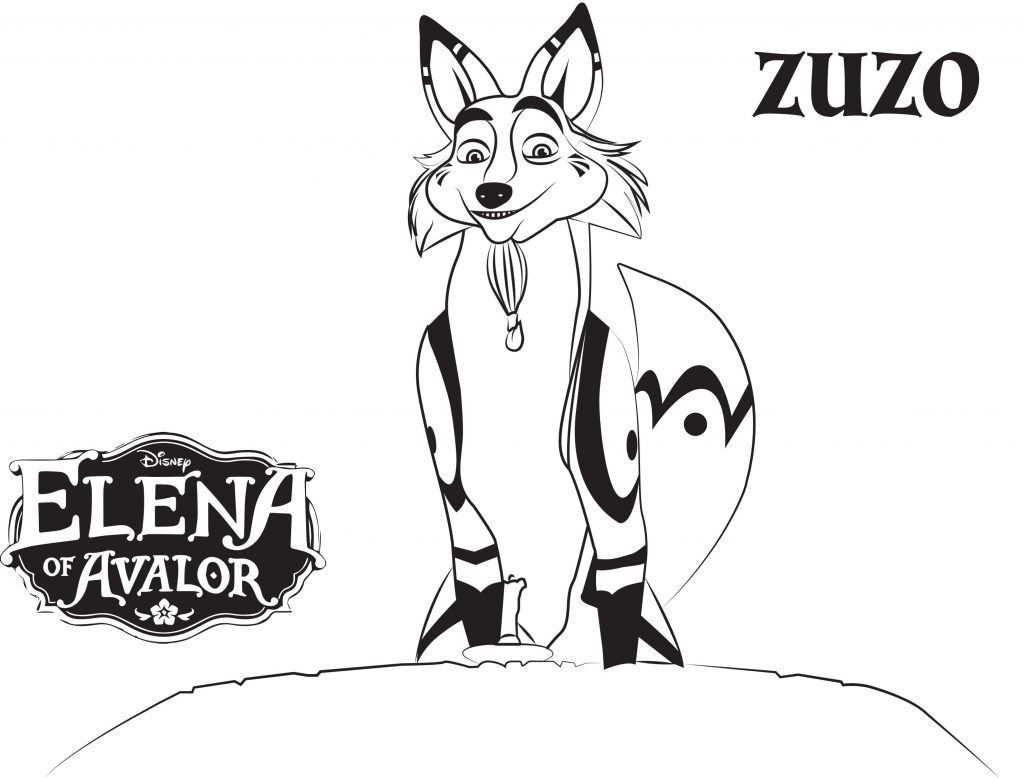 Elena of Avalor Coloring Pages - Zuzo