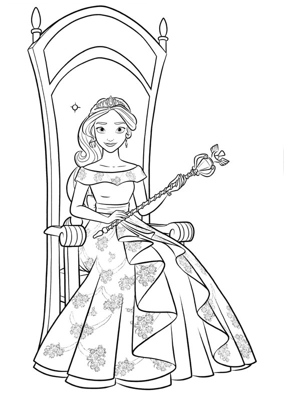 Elena of Avalor Coloring Printables
