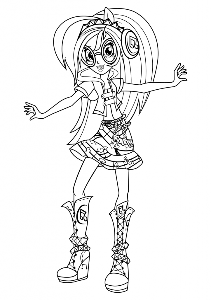 Equestria Girl Coloring Pages