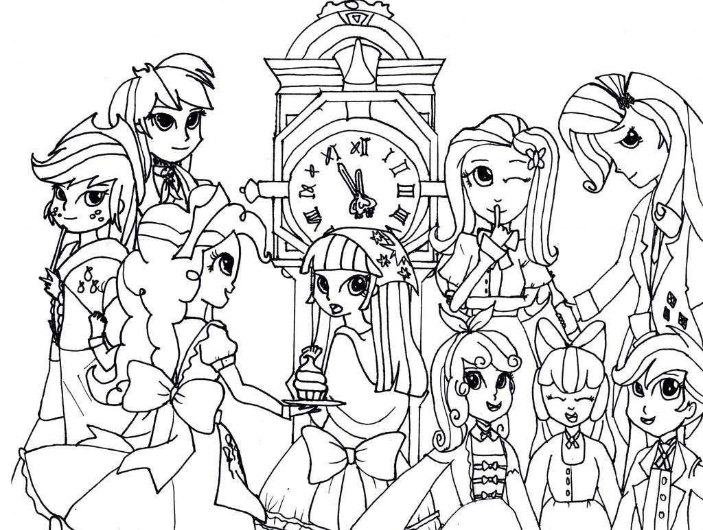 Equestria Girls Coloring Pages Best Coloring Pages For Kids