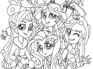 Equestria Girls Coloring Pages