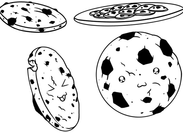 Free Cookies Coloring Page