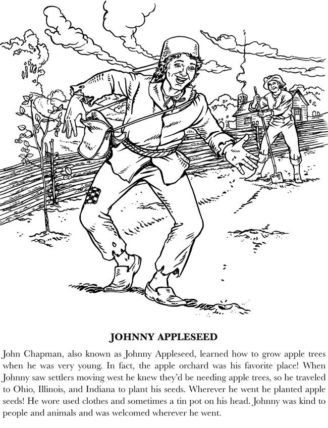 Free Johnny Appleseed Printables