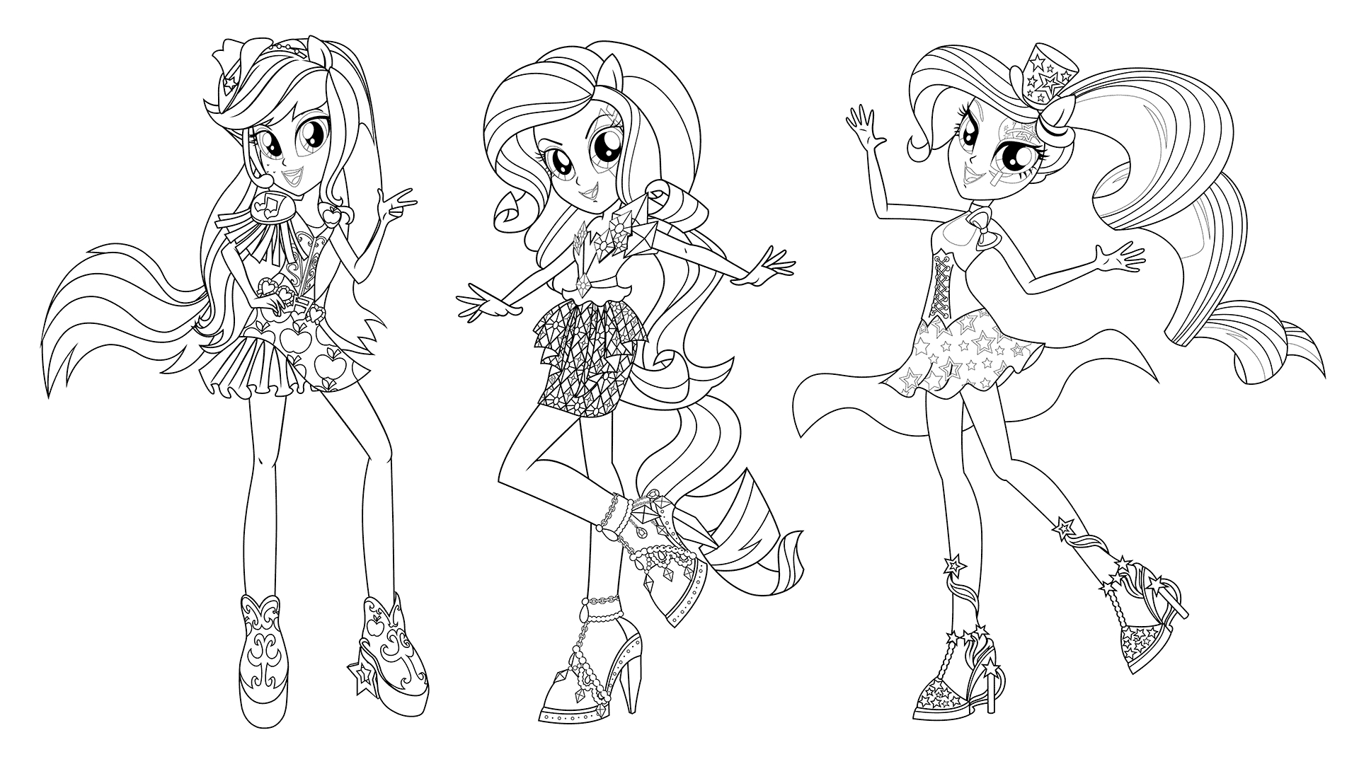 460 Top Coloring Pages My Little Pony Equestria Girl  Images