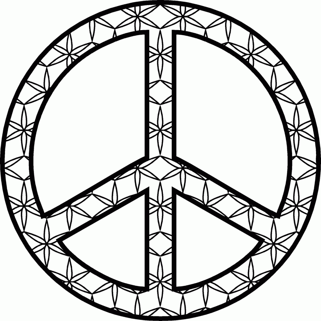 Free Peace Coloring Pages