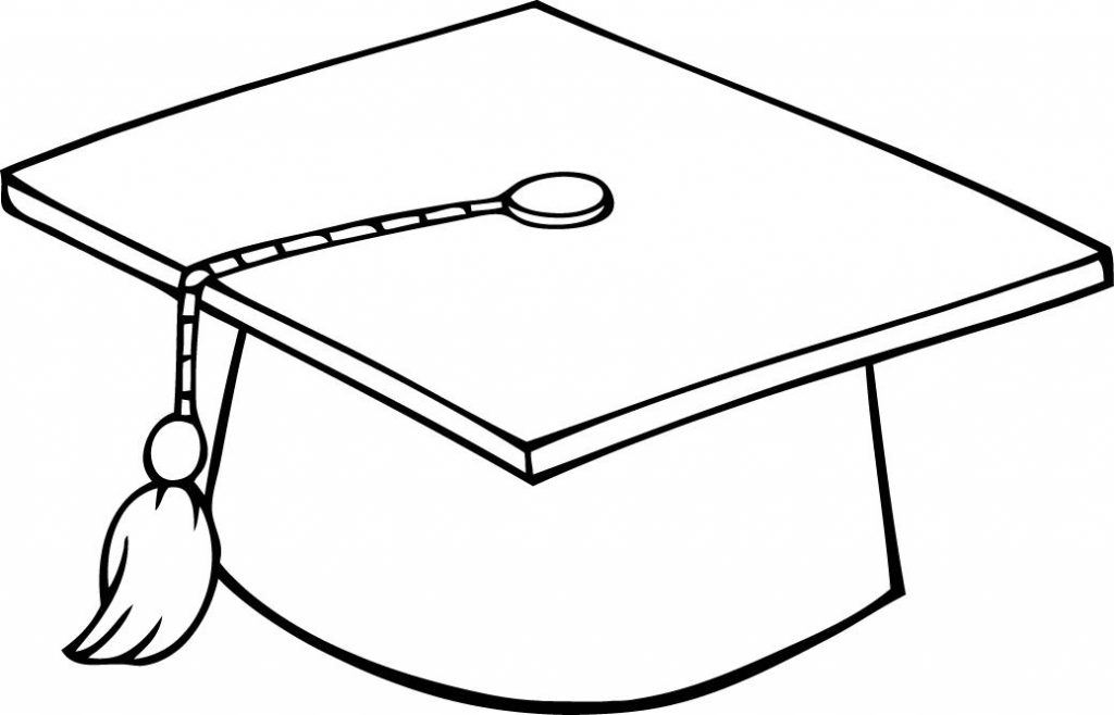 Graduation Hat Coloring Page