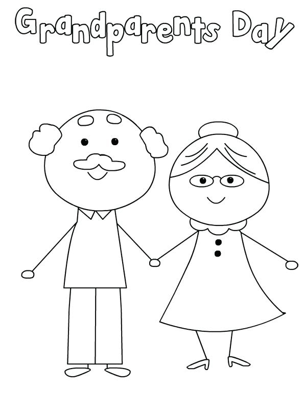 Grandparents Day Coloring Page Free