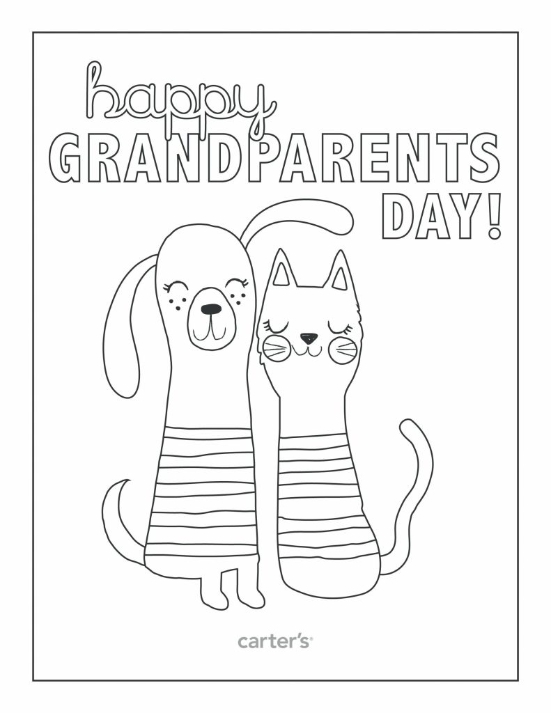 Grandparents Day Free Coloring Pages