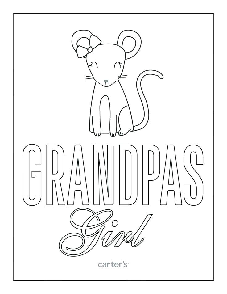 Grandpas Girl Coloring Page