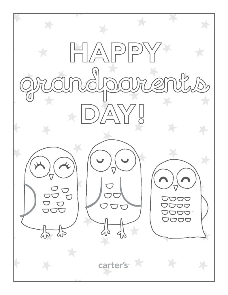 Happy Grandparents Day Coloring Printable