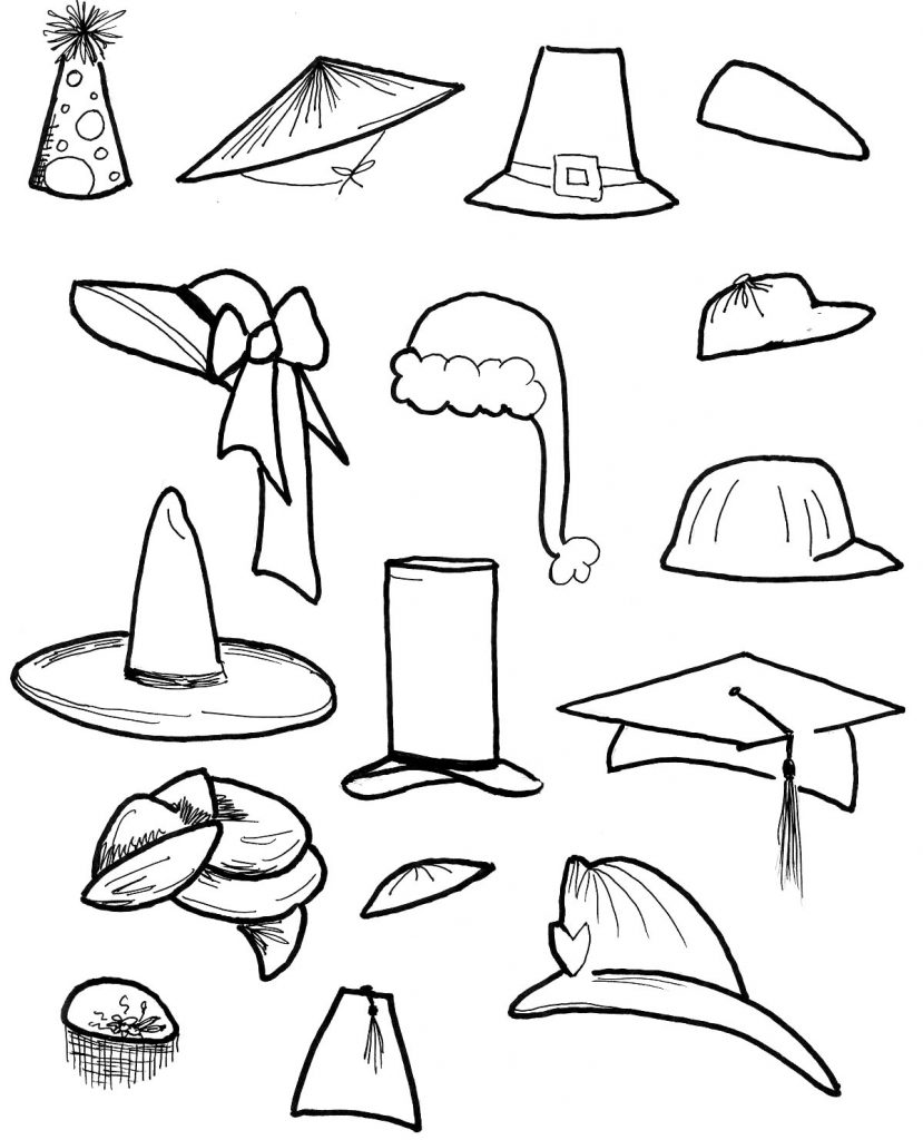 Hudtopics: Hat Coloring Pages For Kids
