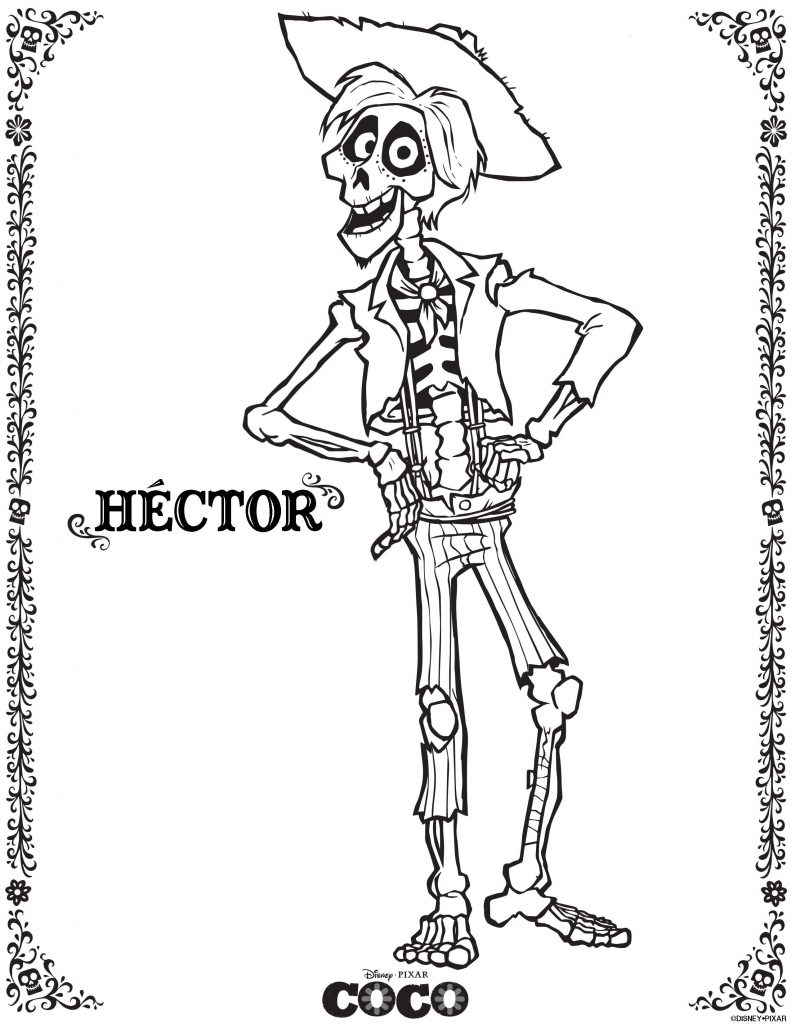 Hector - Coco Coloring Pages