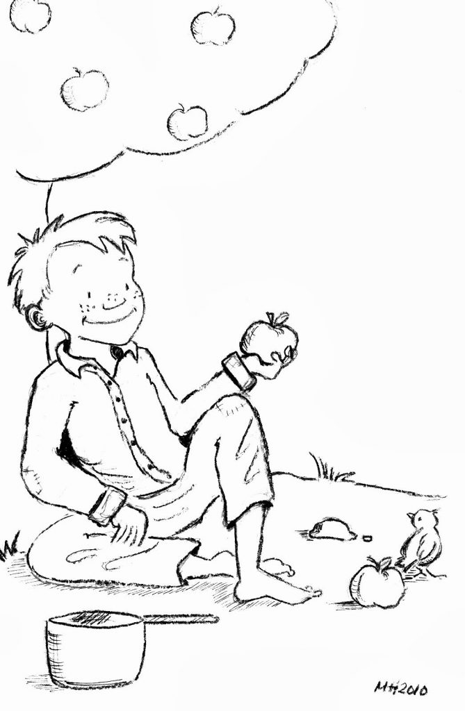 Johnny Appleseed Coloring Page