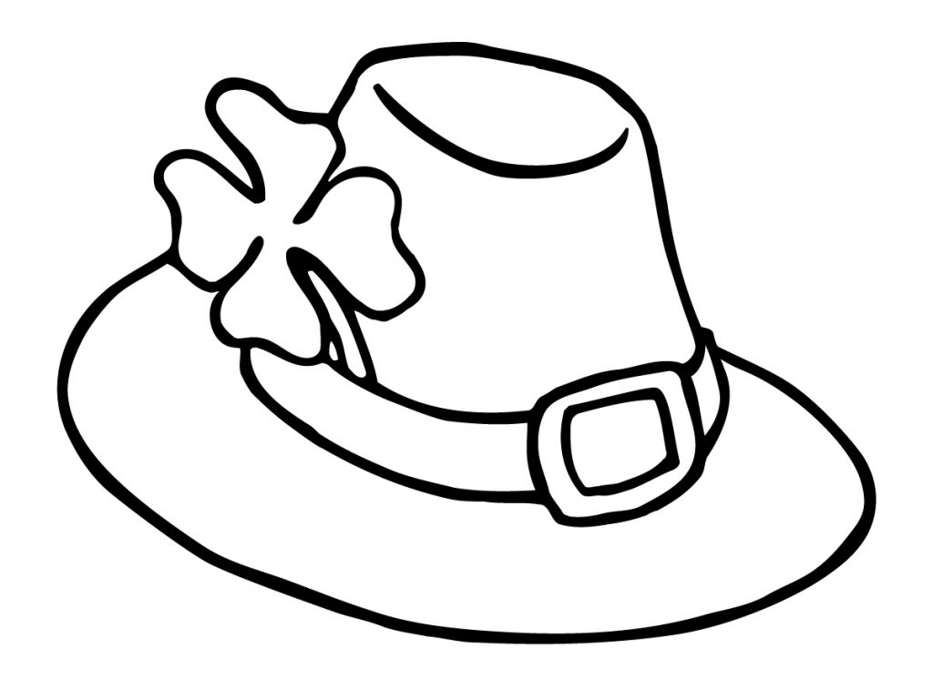 Leprauchan Hat Coloring Page