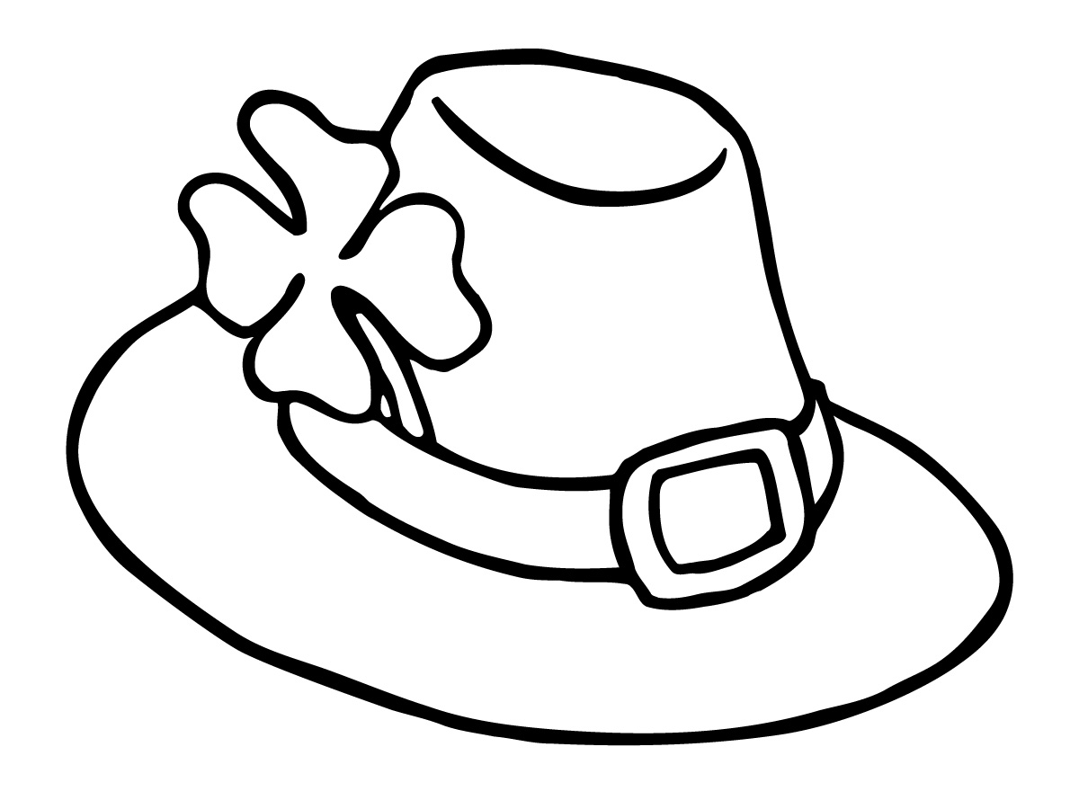 Desenho De Chapéu Para Colorir - MODISEDU