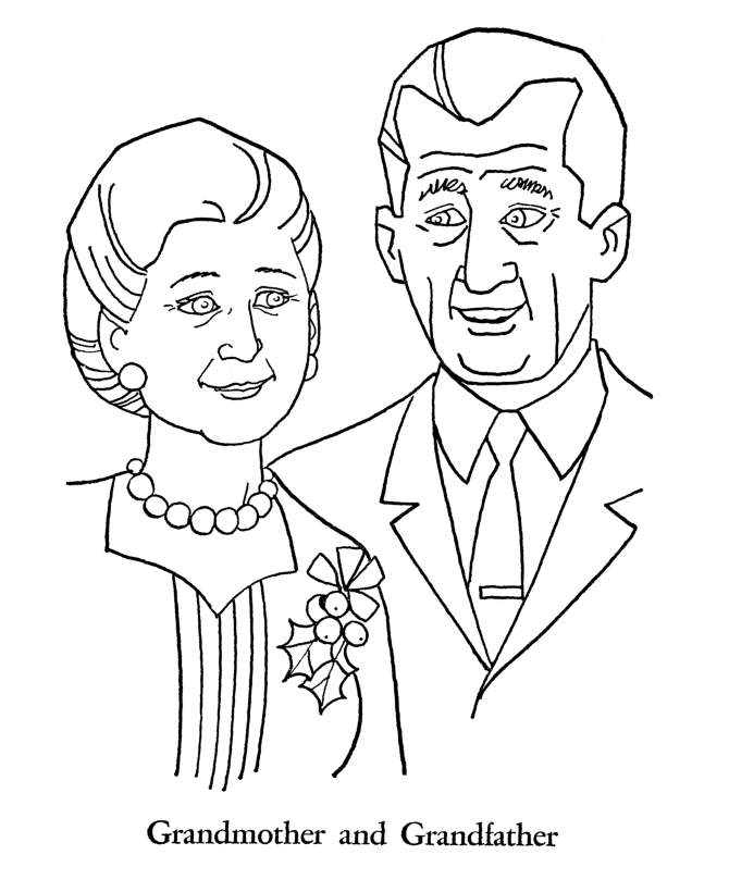 Love My Grandparents Day Coloring Pages