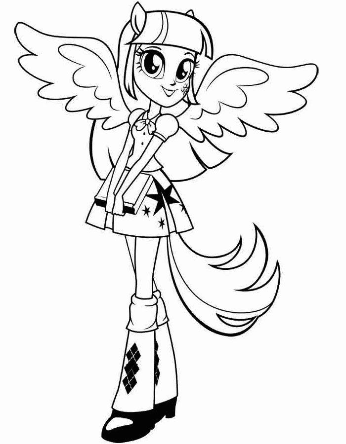 My Little Pony Equestria Girl Coloring Pages