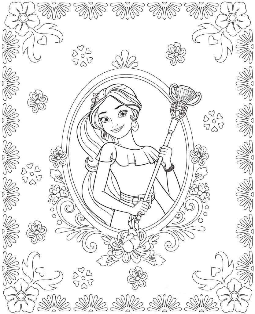 Princess Elena Coloring Page