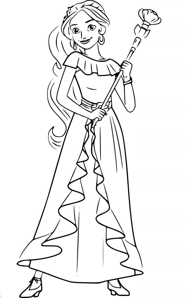 Print Elena of Avalor Coloring Pages