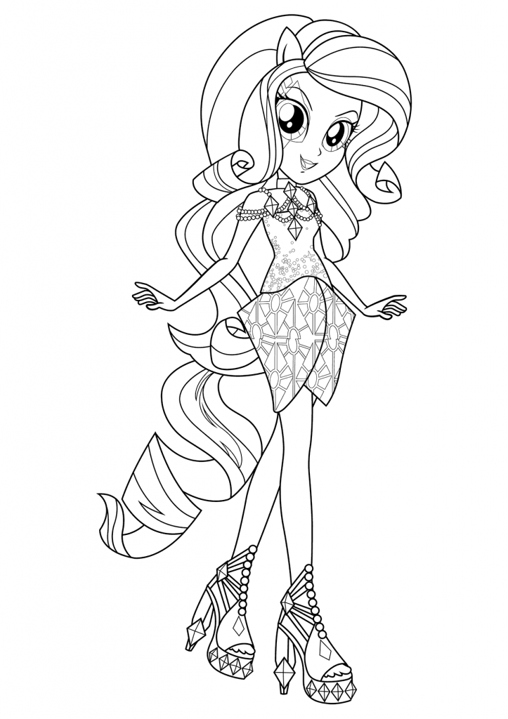 Print Equestria Girls Coloring Page