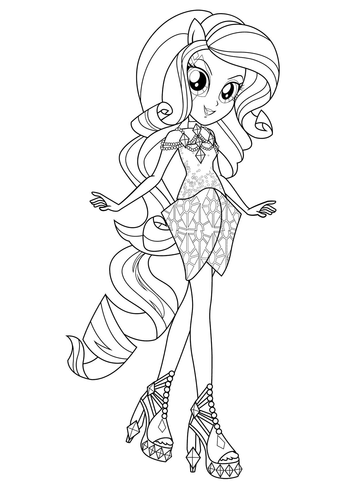 Discover My Little Pony Equestria Girls Coloring Pages