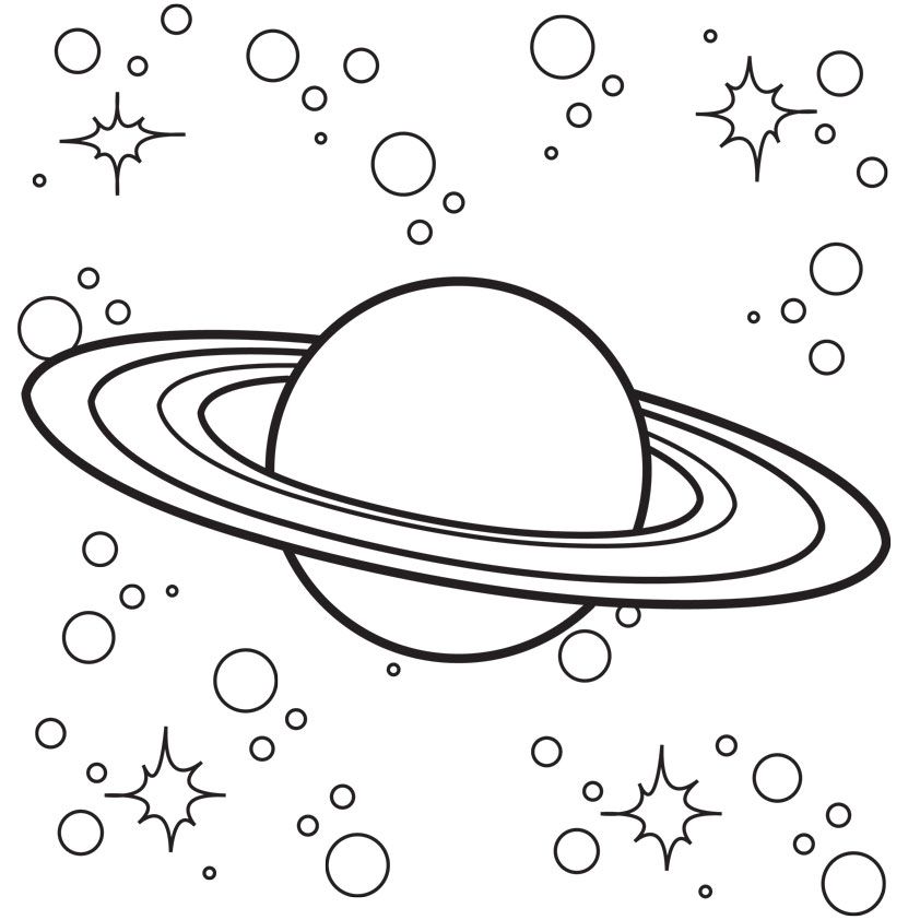 coloring pages space