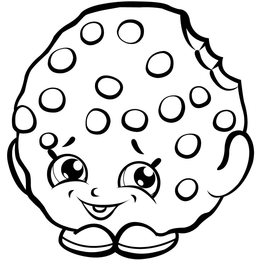 Shopkins Cookie Cookie Coloring Page